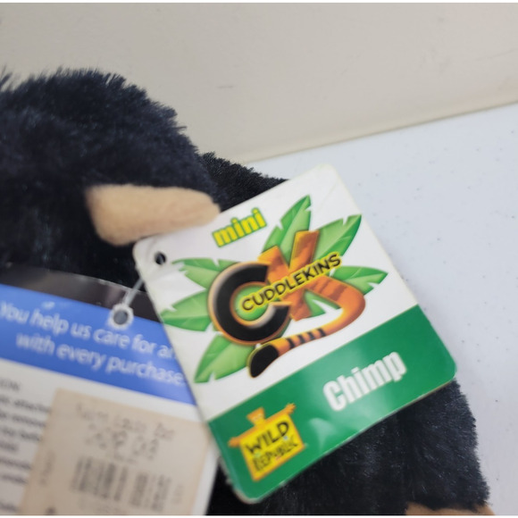 NWT Wild Republic Saint Louis Zoo Baby Chimp Monkey Plush Stuffed Animal Toy 8" - Picture 3 of 7